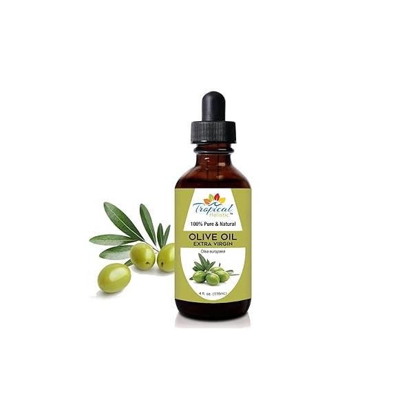 Extra Virgin Organic Olive Oil 4 oz - Cold Pressed Unrefined Use For Face, Skin, Hair, Dry Scalp, Massage