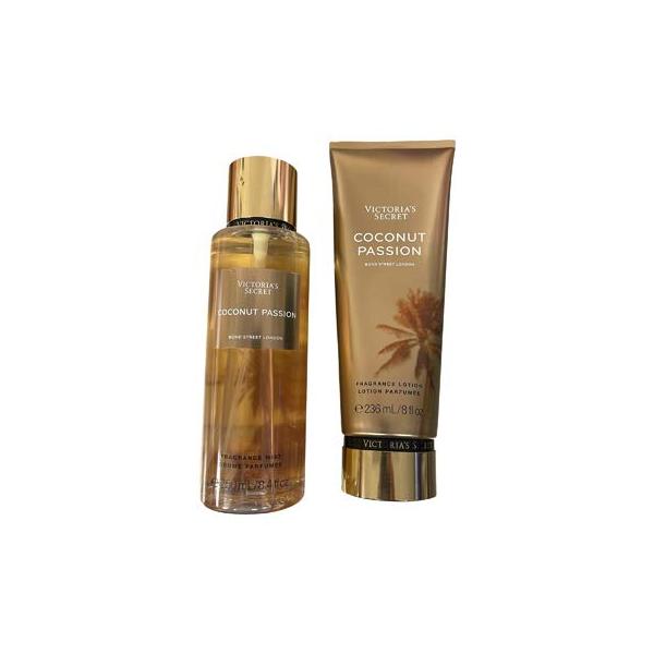 Victoria's Secret Coconut Passion Fragrance Mist and Body Lotion Gift Set (Coconut Passion)