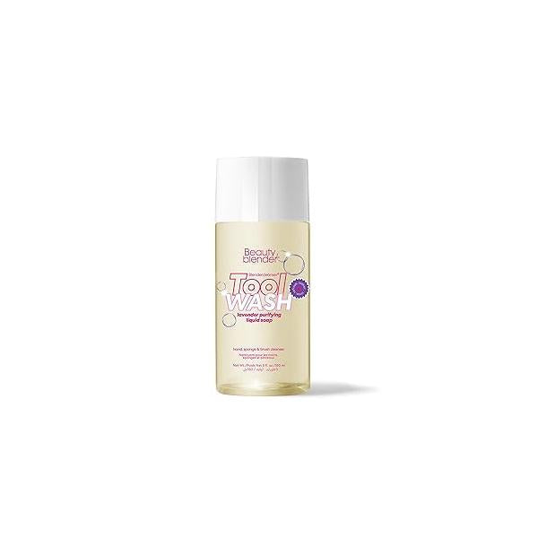 beautyblender® | Blendercleanser® Tool Wash Lavender Purifying Liquid Soap Hand, Sponge, Brush, Makeup Cleanser Lavender-Scented, Vegan, Paraben-Free, Sulfate-Free, 5 oz