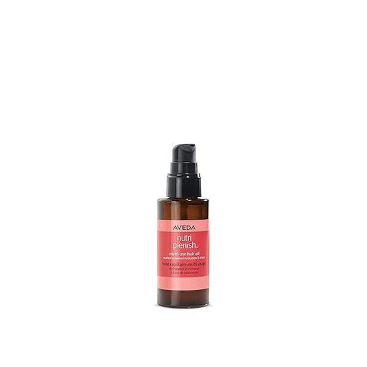 Aveda Nutriplenish Multi-Use Hair Oil | Pre-Shampoo Treatment, Styling, Overnight Oil, Leave-In Treatment Hydrating 100% Naturally Derived*, 1 Fl Oz