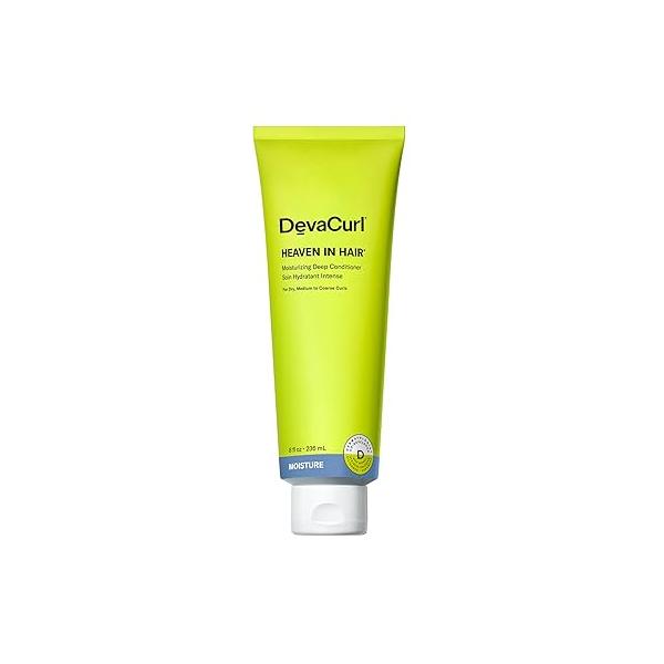 DevaCurl Heaven in Hair Moisturizing Deep Conditioner | Rinses Clean Without Build Up| Encourages Curl Shape and Definition Reduces Frizz