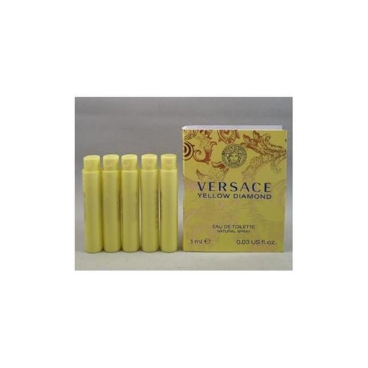 5 Versace Yellow Diamond Eau De Toilette 1 Ml/0.03 Oz Spray Sample Vial