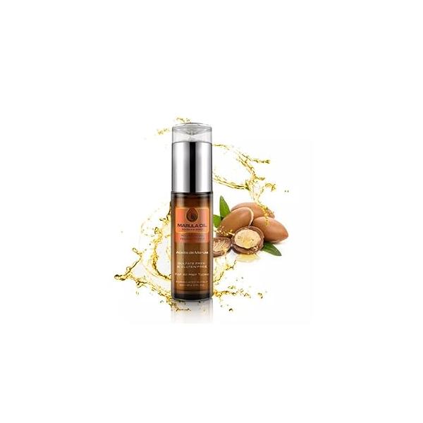 KizaiaCare Marula Oil Diamond Edge | 100% Pure Natural Moisturizer Facial Serum For Anti-Aging for Face, Hair & Skin Cold Pressed Anti-Aging| Acne Scar Treatment| Gua Sha Massage| Color Safe Treatment