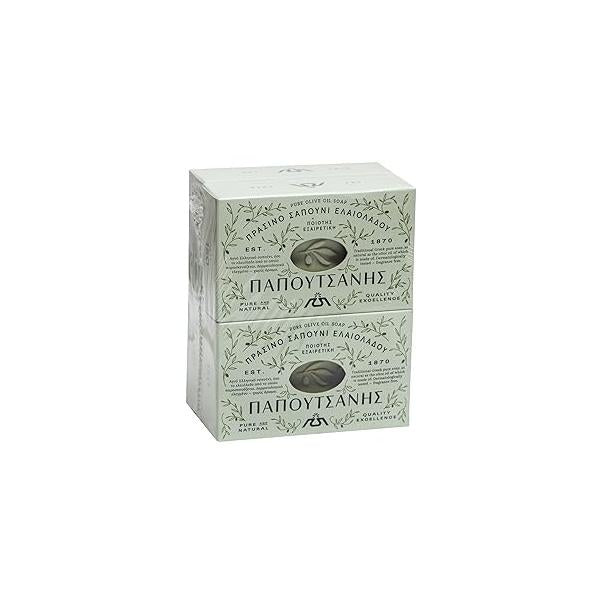 Pure Greek Olive Oil Castile Bar Soap - Unscented Hypoallergenic Sensitive skin Natural for Face, Hands, Body Imported from Greece 8.8 oz Bars Pack of 4 (35.2 total)