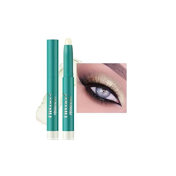 Eyeshadow Stick Eye Shadow Brightener Eyeliner Pencil Cream Shimmer Glitter Smooth Primer Highlighter Natural Waterproof Long Lasting Soft Pink # 01