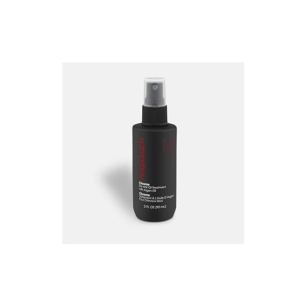 Maxxam Chrome, Leave-in Hair Oil Treatment with Argan Oil, Heat Shield for Dry to Control Frizz and Add Shine, 3 Fl Oz