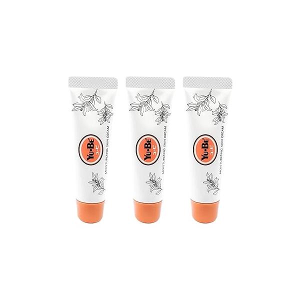 Yu-Be Moisturizing Skin Cream (Trio) - Hydrating for Night & Day | Relieving Moisturizer Dry Safe Face Body Softens Hands Feet Vegan Paraben Free (1 fl oz/28mL x 3)