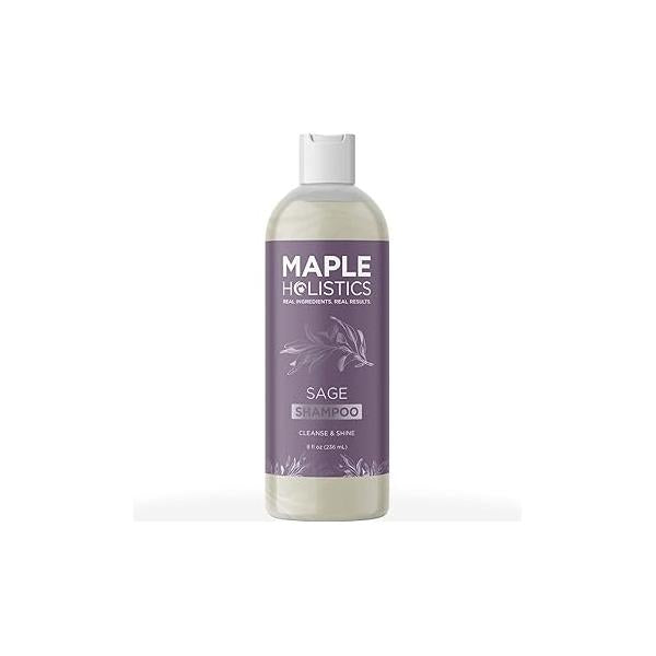 Sage and Rosemary Shampoo Sulfate Free - Oil Clarifying for Build Up Scalp Moisturizer Oily Hair Greasy Dry Treatment with Essential Oils