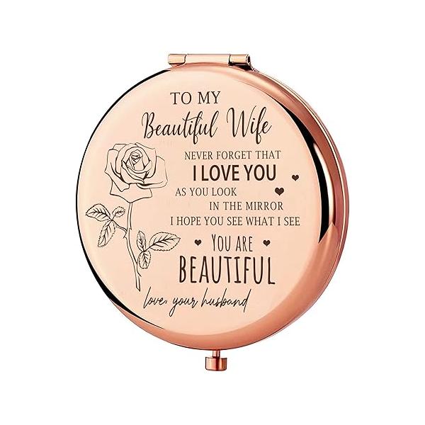 Pastors Wives Gifts - Mini Christian Compact Mirror, Appreciation for Women, Birthday & Christmas Idea