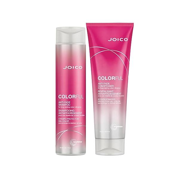 Joico Colorful Anti-Fade Shampoo and Conditioner Set | Preserve Hair Color Long-Term Vibrancy For Color-Treated