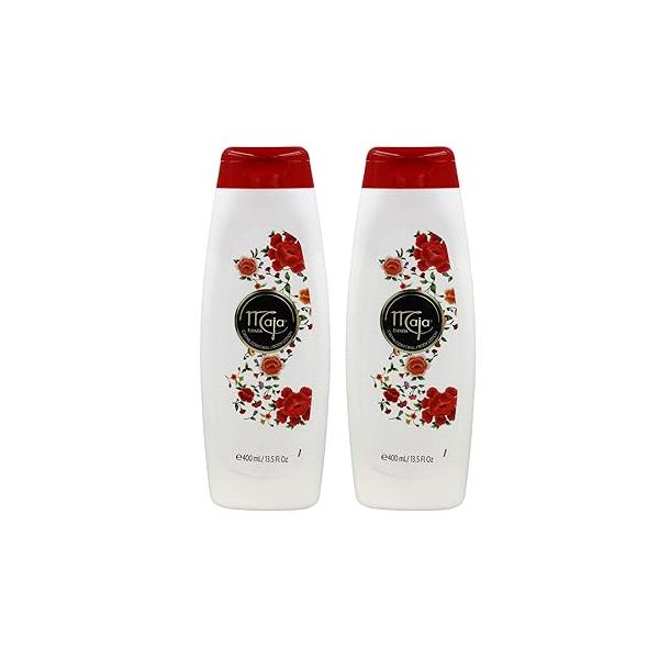 Maja Extreme Moisture Body Lotion, Perfumed Lotion for Extra Dry Skin, Assists in Moisturizing Keeping your Skin Hydrated, with Almond Oil and Vitamin E, 2-Pack of 13.5 FL Oz each, 2 Bottles