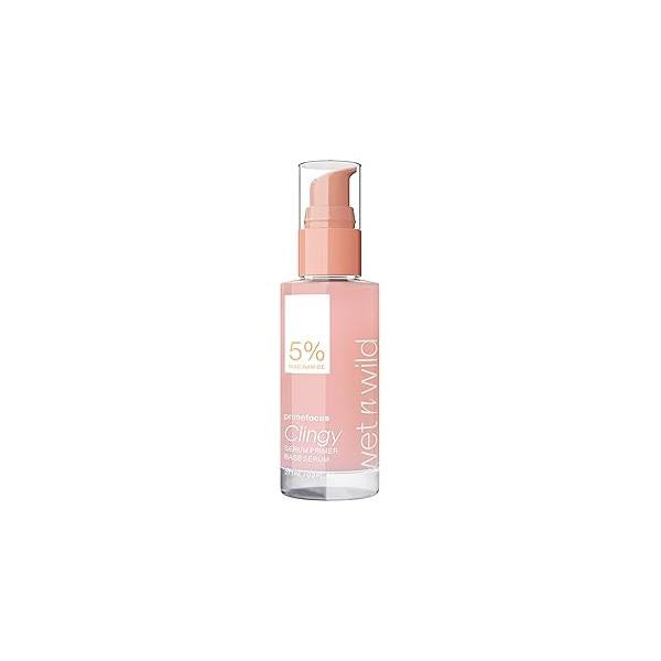 wet n wild Prime Focus Primer Serum for Face, Hydrating Dry Skin, Makeup